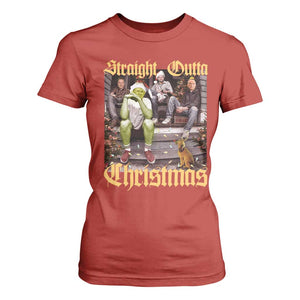 Humorous Trump Christmas T Shirt For Women Straight Outta Xmas Movie TS10 Red Print Your Wear