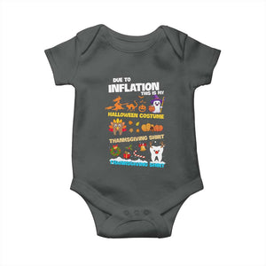 Teeth Christmas Baby Onesie My Spooky Halloween Thanksgiving Ugly Christmas Dentist Gift TS10 Dark Heather Print Your Wear