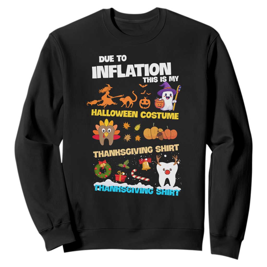 Teeth Christmas Sweatshirt My Spooky Halloween Thanksgiving Ugly Christmas Dentist Gift TS10 Black Print Your Wear