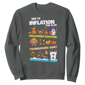 Teeth Christmas Sweatshirt My Spooky Halloween Thanksgiving Ugly Christmas Dentist Gift TS10 Dark Heather Print Your Wear