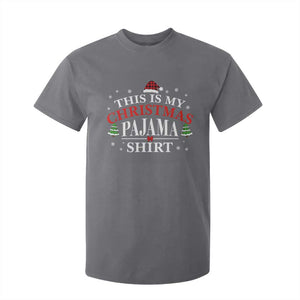 Funny Christmas Pajama T Shirt For Kid PJ PJS for Family TS10 Charcoal Print Your Wear