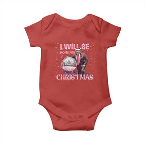 Funny Christmas Trump Baby Onesie I'll Be Home for Xmas Gifts TS10 Red Print Your Wear