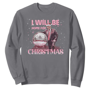 Funny Christmas Trump Sweatshirt I'll Be Home for Xmas Gifts TS10 Charcoal Print Your Wear