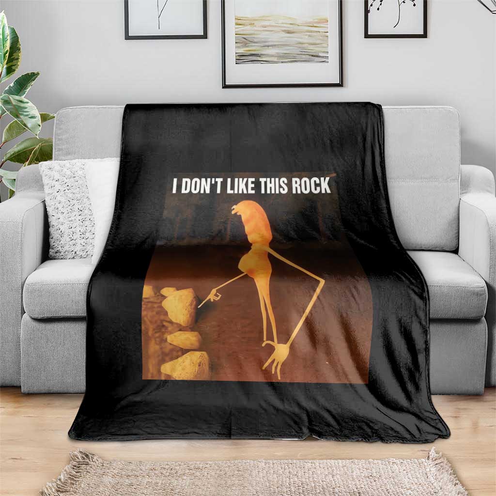 Marcus The Worm Christmas Throw Blanket I Don't Like This Rock Funny Meme TS10 Print Your Wear