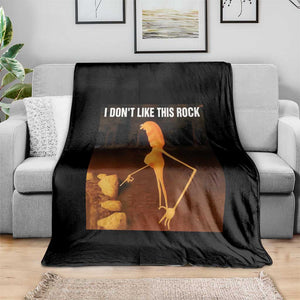 Marcus The Worm Christmas Throw Blanket I Don't Like This Rock Funny Meme TS10 Print Your Wear