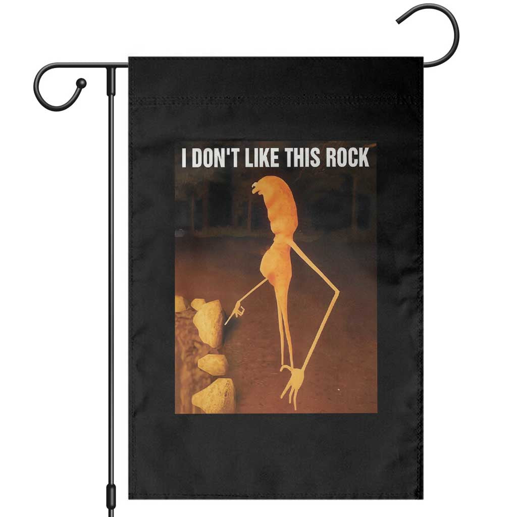 Marcus The Worm Christmas Garden Flag I Don't Like This Rock Funny Meme TS10 Black Print Your Wear