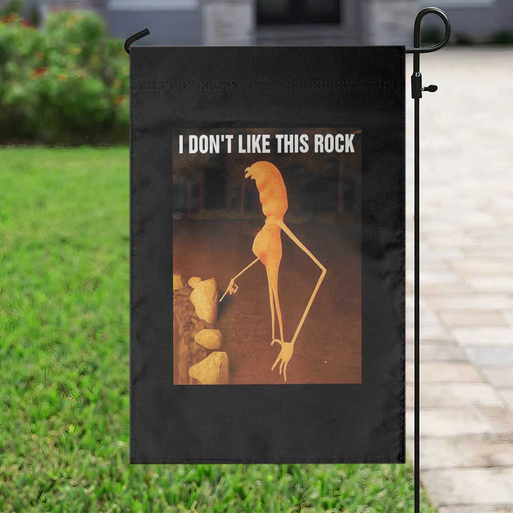 Marcus The Worm Christmas Garden Flag I Don't Like This Rock Funny Meme TS10 Print Your Wear