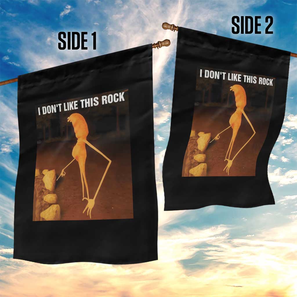 Marcus The Worm Christmas Garden Flag I Don't Like This Rock Funny Meme TS10 Print Your Wear