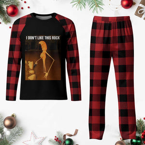 Marcus The Worm Christmas Plaid Pajama Set I Don't Like This Rock Funny Meme TS10 Buffalo Plaid Print Your Wear