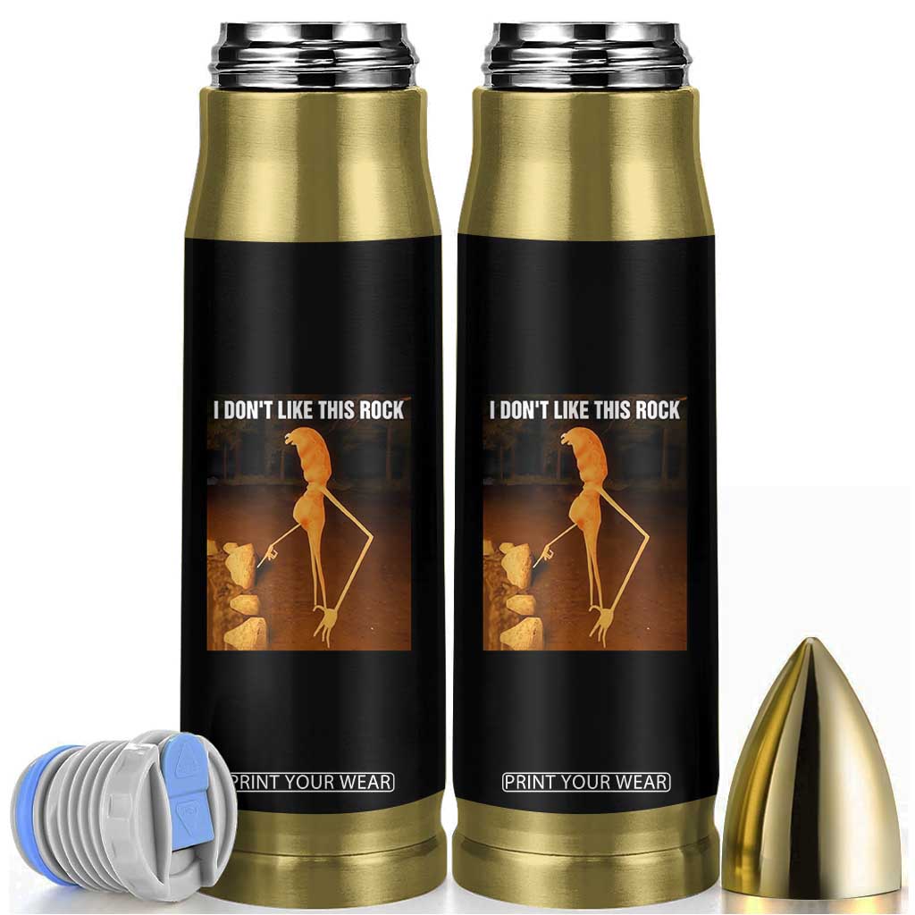 Marcus The Worm Christmas Bullet Tumbler I Don't Like This Rock Funny Meme TS10 Black Print Your Wear