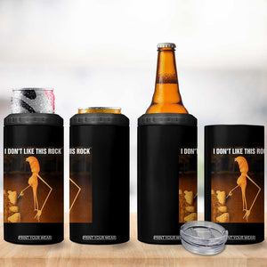 Marcus The Worm Christmas 4 in 1 Can Cooler Tumbler I Don't Like This Rock Funny Meme TS10 Print Your Wear
