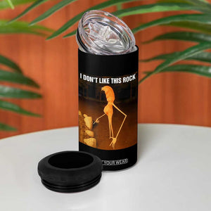 Marcus The Worm Christmas 4 in 1 Can Cooler Tumbler I Don't Like This Rock Funny Meme TS10 Print Your Wear