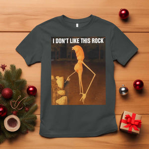 Marcus The Worm Christmas T Shirt I Don't Like This Rock Funny Meme TS10 Dark Heather Print Your Wear