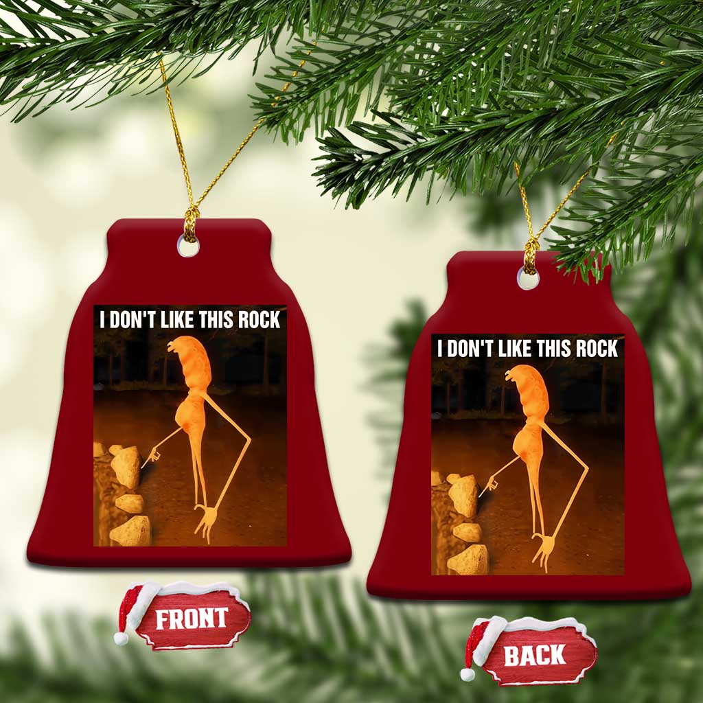 Marcus The Worm Christmas Ceramic Ornament I Don't Like This Rock Funny Meme TS10 Print Your Wear