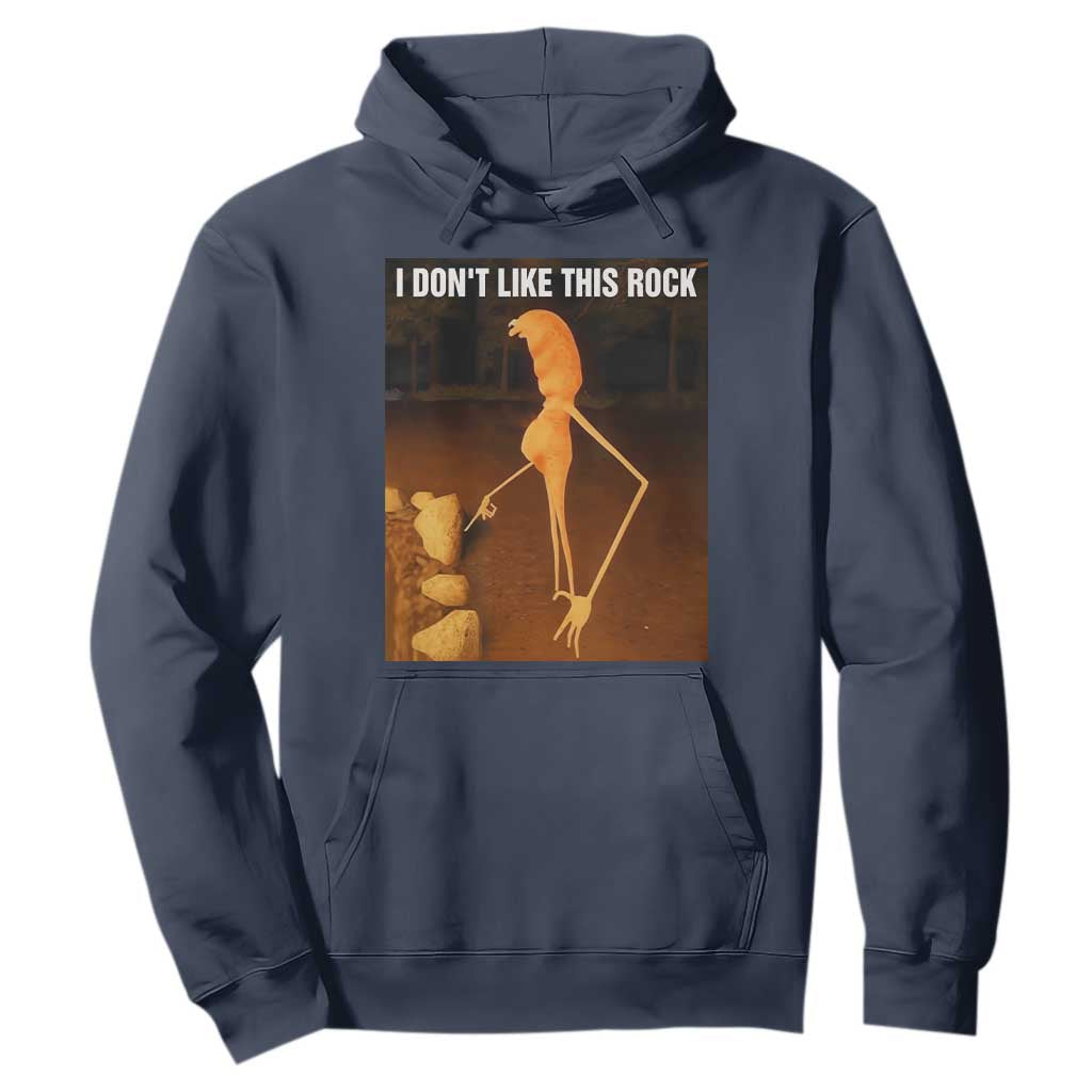 Marcus The Worm Christmas Hoodie I Don't Like This Rock Funny Meme TS10 Navy Print Your Wear