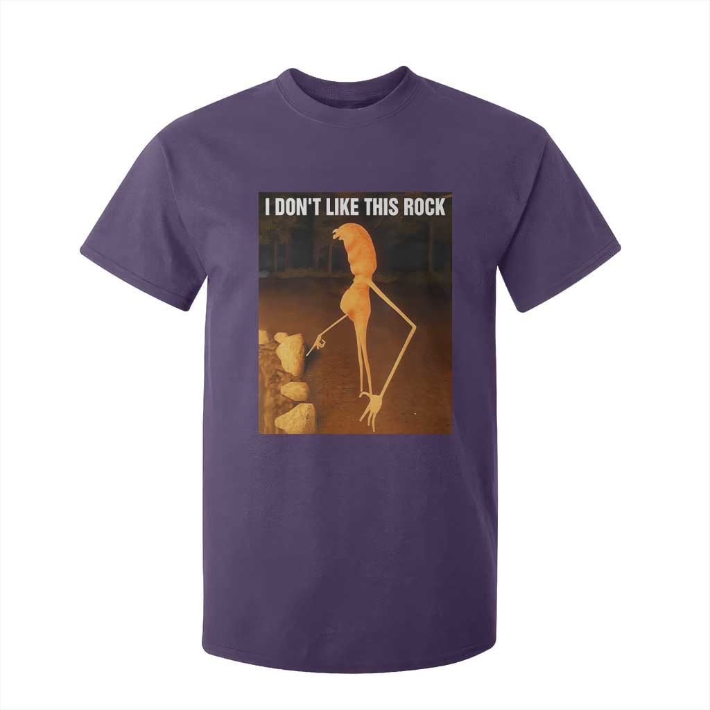 Marcus The Worm Christmas T Shirt For Kid I Don't Like This Rock Funny Meme TS10 Purple Print Your Wear