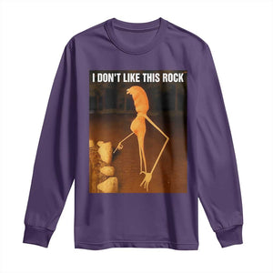 Marcus The Worm Christmas Long Sleeve Shirt I Don't Like This Rock Funny Meme TS10 Purple Print Your Wear
