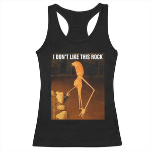 Marcus The Worm Christmas Racerback Tank Top I Don't Like This Rock Funny Meme TS10 Black Print Your Wear