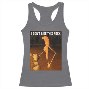 Marcus The Worm Christmas Racerback Tank Top I Don't Like This Rock Funny Meme TS10 Charcoal Print Your Wear
