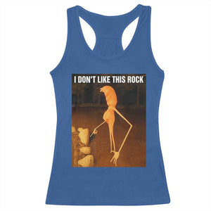 Marcus The Worm Christmas Racerback Tank Top I Don't Like This Rock Funny Meme TS10 Royal Blue Print Your Wear