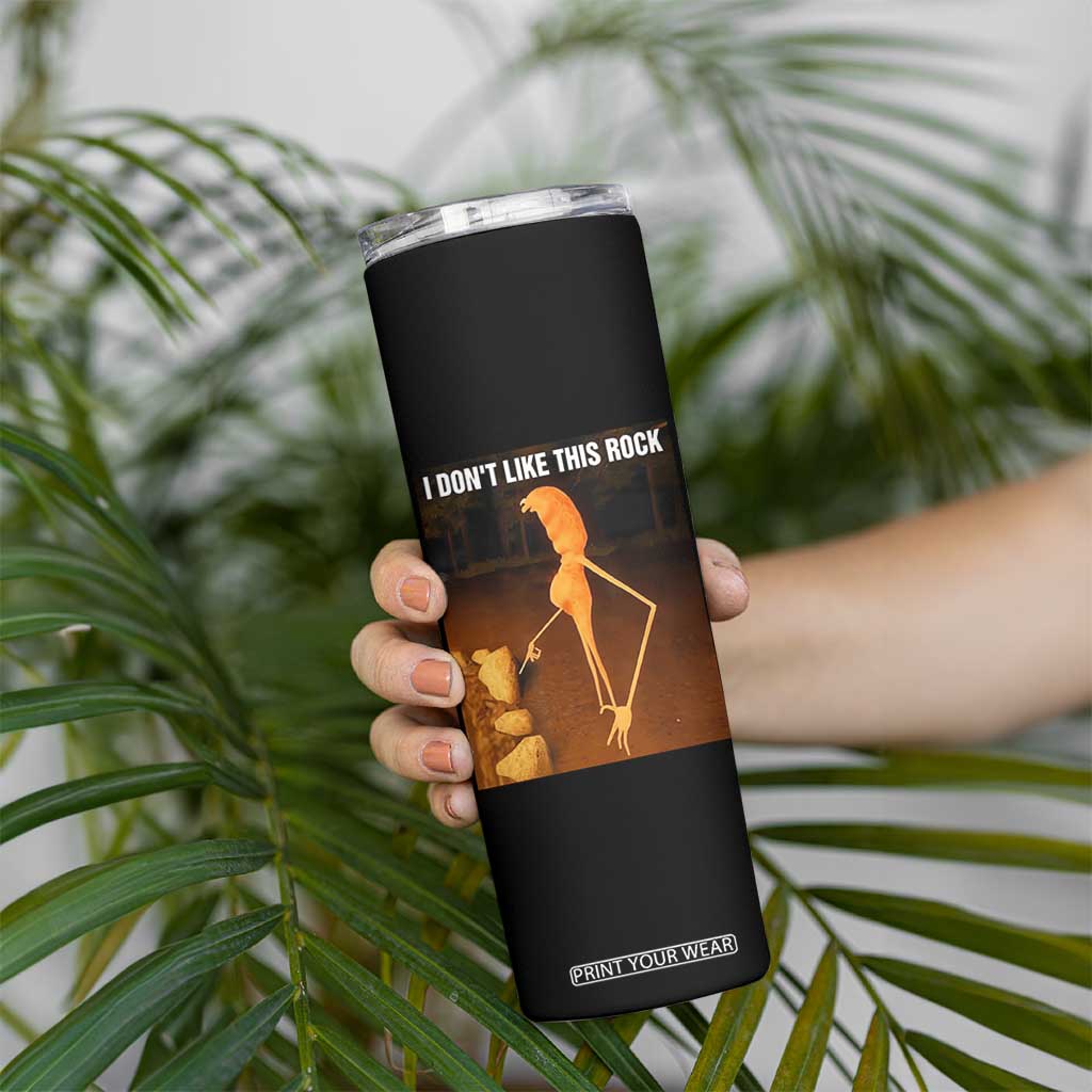 Marcus The Worm Christmas Skinny Tumbler I Don't Like This Rock Funny Meme TS10 Print Your Wear