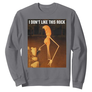 Marcus The Worm Christmas Sweatshirt I Don't Like This Rock Funny Meme TS10 Charcoal Print Your Wear