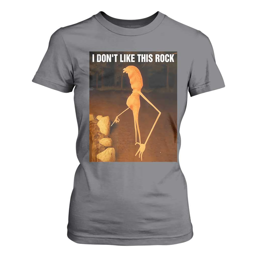 Marcus The Worm Christmas T Shirt For Women I Don't Like This Rock Funny Meme TS10 Charcoal Print Your Wear