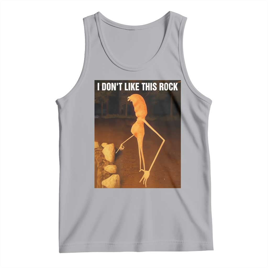 Marcus The Worm Christmas Tank Top I Don't Like This Rock Funny Meme TS10 Athletic Heather Print Your Wear