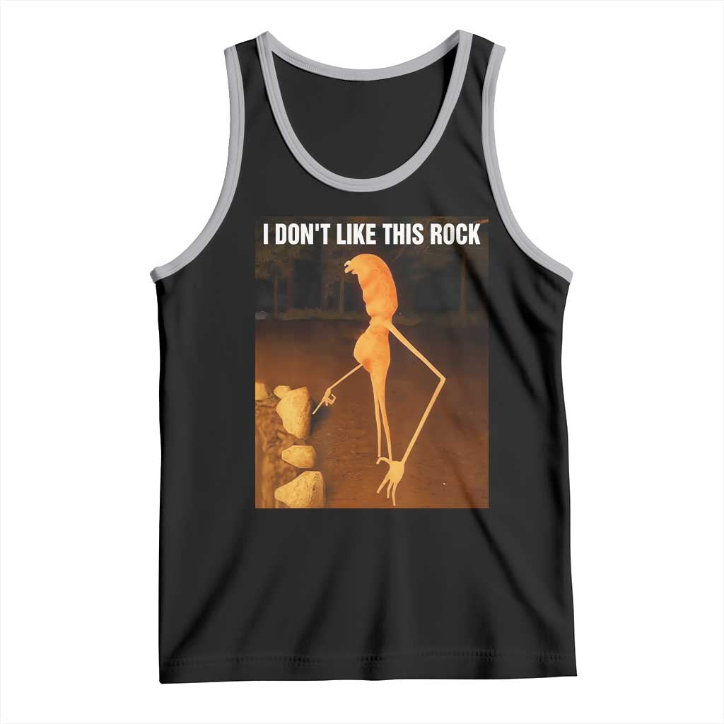 Marcus The Worm Christmas Tank Top I Don't Like This Rock Funny Meme TS10 Black Athletic Heather Print Your Wear