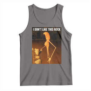 Marcus The Worm Christmas Tank Top I Don't Like This Rock Funny Meme TS10 Deep Heather Print Your Wear