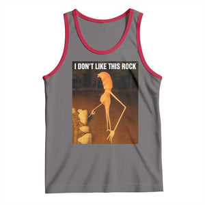 Marcus The Worm Christmas Tank Top I Don't Like This Rock Funny Meme TS10 Deep Heather Red Print Your Wear