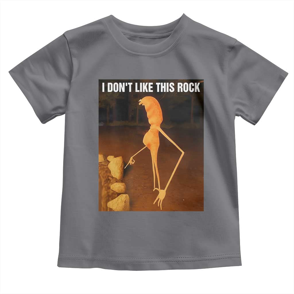 Marcus The Worm Christmas Toddler T Shirt I Don't Like This Rock Funny Meme TS10 Charcoal Print Your Wear