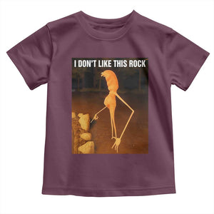 Marcus The Worm Christmas Toddler T Shirt I Don't Like This Rock Funny Meme TS10 Maroon Print Your Wear