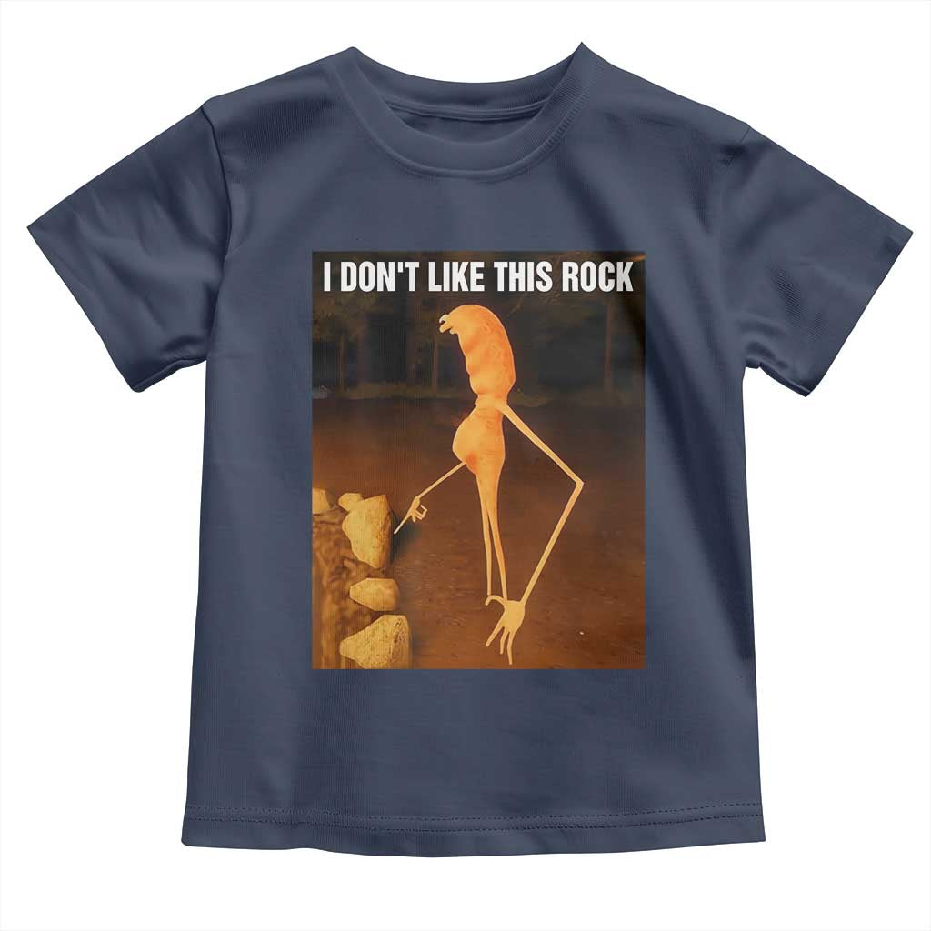Marcus The Worm Christmas Toddler T Shirt I Don't Like This Rock Funny Meme TS10 Navy Print Your Wear