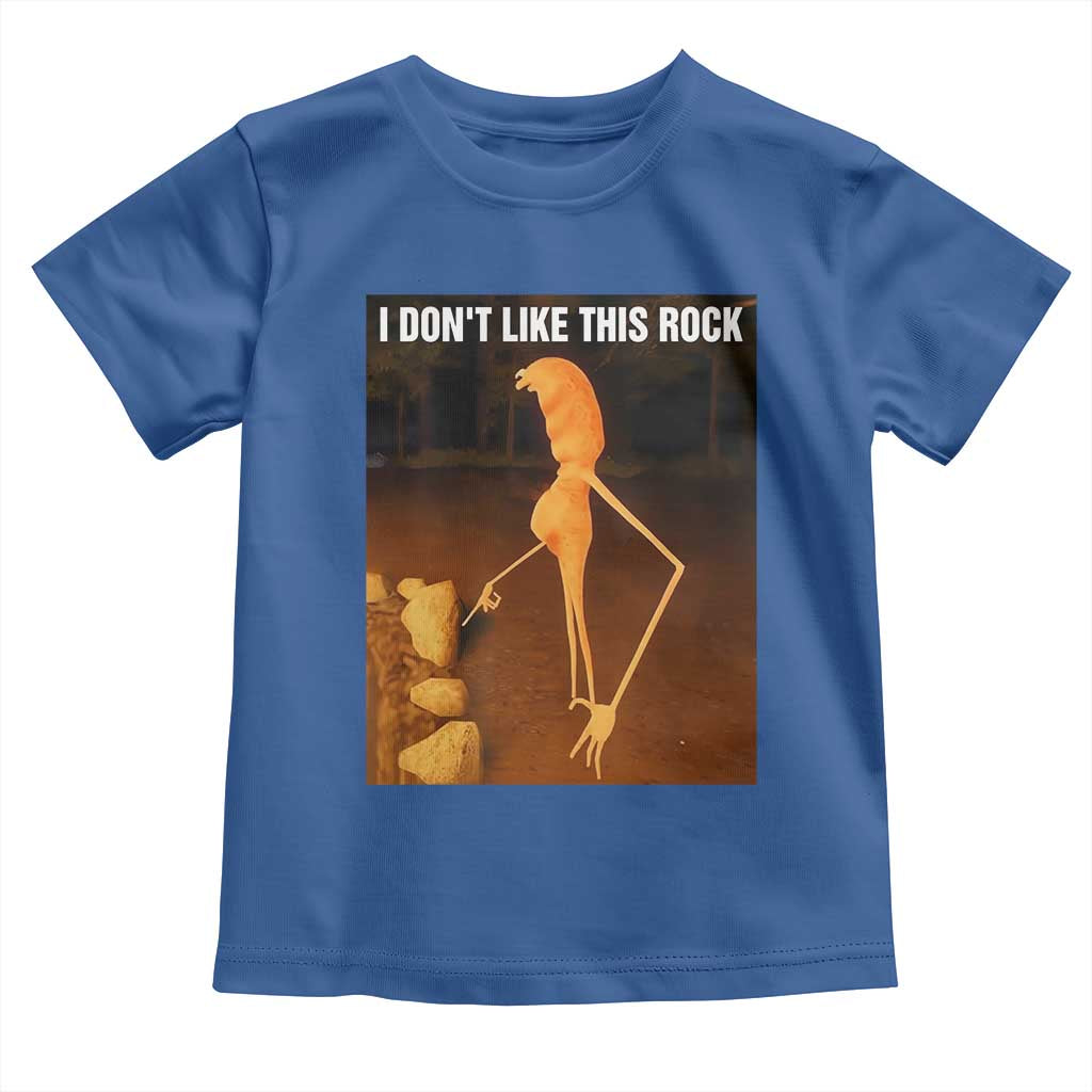 Marcus The Worm Christmas Toddler T Shirt I Don't Like This Rock Funny Meme TS10 Royal Blue Print Your Wear
