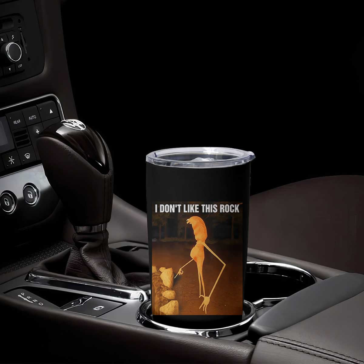 Marcus The Worm Christmas Tumbler Cup I Don't Like This Rock Funny Meme TS10 Print Your Wear