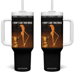 Marcus The Worm Christmas Tumbler With Handle I Don't Like This Rock Funny Meme TS10 One Size: 40 oz Black Print Your Wear