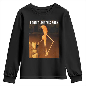 Marcus The Worm Christmas Youth Sweatshirt I Don't Like This Rock Funny Meme TS10 Black Print Your Wear