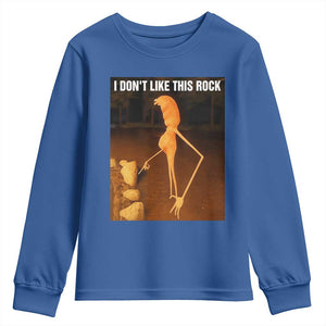 Marcus The Worm Christmas Youth Sweatshirt I Don't Like This Rock Funny Meme TS10 Royal Blue Print Your Wear