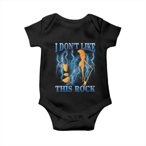 Funny Christmas Marcus The Worm Baby Onesie I Don't Like This Rock Brain Rot TS10 Black Print Your Wear