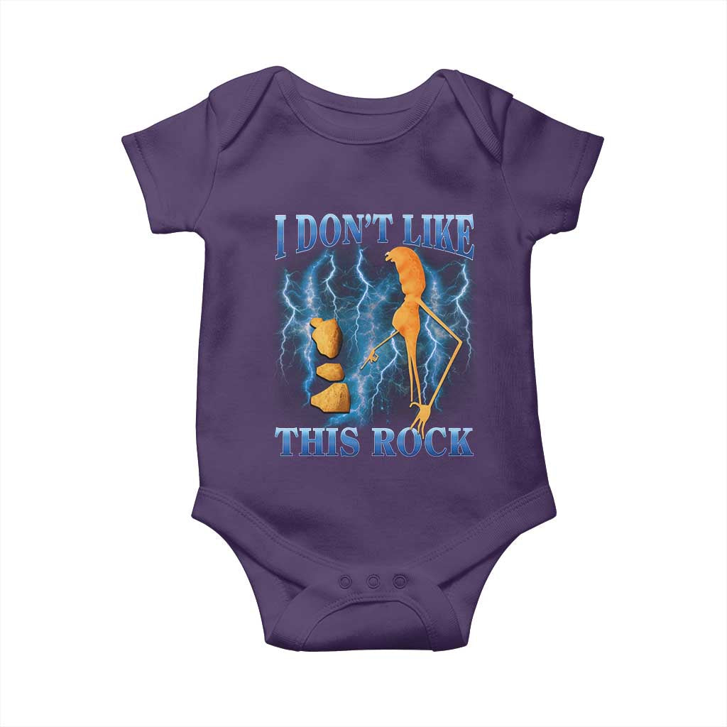 Funny Christmas Marcus The Worm Baby Onesie I Don't Like This Rock Brain Rot TS10 Purple Print Your Wear