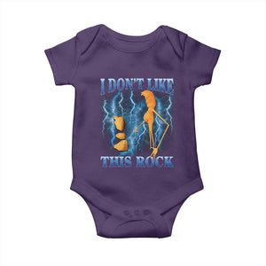 Funny Christmas Marcus The Worm Baby Onesie I Don't Like This Rock Brain Rot TS10 Purple Print Your Wear