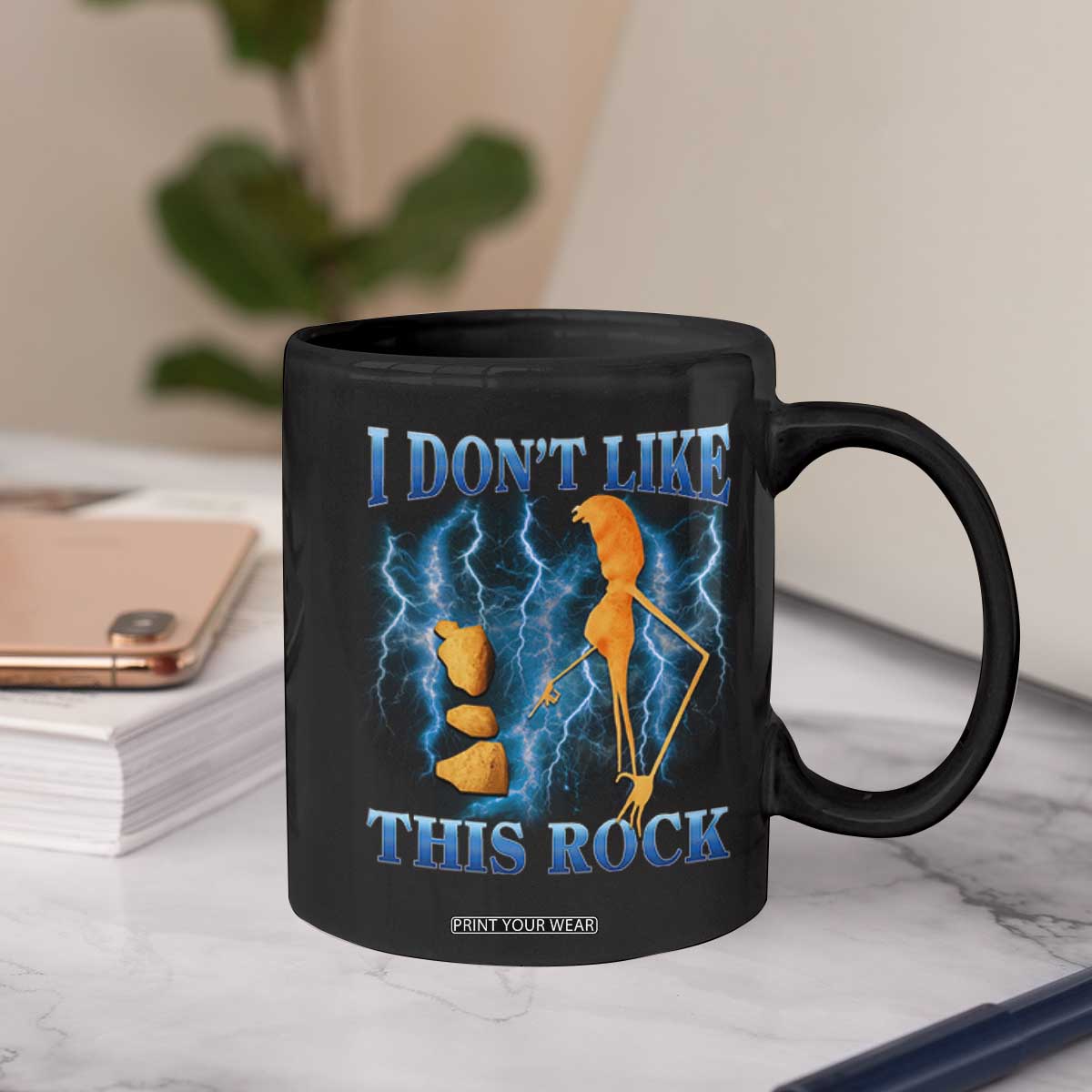 Funny Christmas Marcus The Worm Coffee Mug I Don't Like This Rock Brain Rot TS10 Print Your Wear