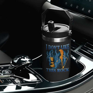 Funny Christmas Marcus The Worm Flip Straw Tumbler I Don't Like This Rock Brain Rot TS10 Print Your Wear