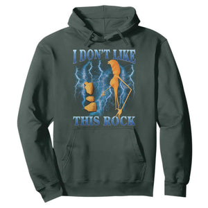 Funny Christmas Marcus The Worm Hoodie I Don't Like This Rock Brain Rot TS10 Dark Forest Green Print Your Wear