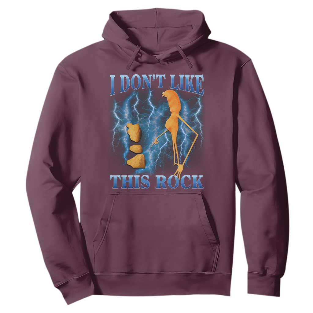 Funny Christmas Marcus The Worm Hoodie I Don't Like This Rock Brain Rot TS10 Maroon Print Your Wear