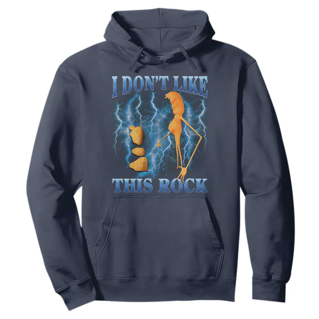 Funny Christmas Marcus The Worm Hoodie I Don't Like This Rock Brain Rot TS10 Navy Print Your Wear