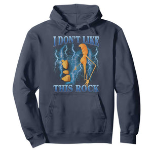 Funny Christmas Marcus The Worm Hoodie I Don't Like This Rock Brain Rot TS10 Navy Print Your Wear