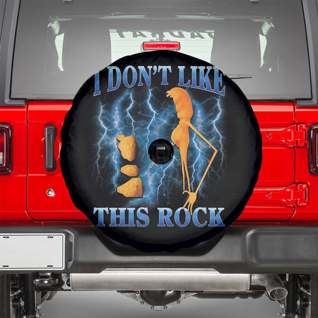 Funny Christmas Marcus The Worm Spare Tire Cover I Don't Like This Rock Brain Rot TS10 Black Print Your Wear