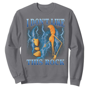 Funny Christmas Marcus The Worm Sweatshirt I Don't Like This Rock Brain Rot TS10 Charcoal Print Your Wear